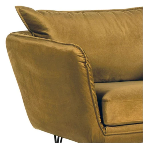 Casita Fauteuil Club Tissu Ocre - Harry 5 Casita Fauteuil Club Tissu Ocre - Harry – Image 3