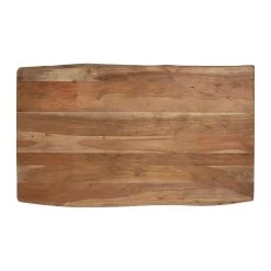 Côté Table Table Basse En Acacia Massif Et Pieds En Fer Noir 130x70cm - Factory -Sema Design Boutique afd25 36494 det04 web