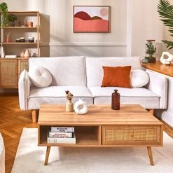 Home Déco Factory Table Basse Avec Tiroir En Bois Et Cannage L110cm - Baia -Sema Design Boutique bf76e amb 202205 photo3860 fdsjour212233 scaled