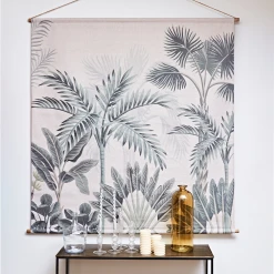 SEMA DESIGN Toile Phoenix Toil-imp Vert 145x145cm Tissu+sapin -Sema Design Boutique c4ac8 toile imprimee jungle