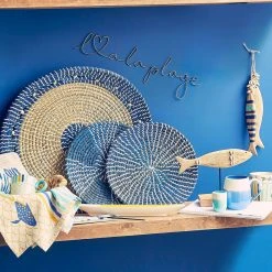 Jardin D'Ulysse Deco Murale "a La Plage" Tournille Doré 50x13cm Fer -Sema Design Boutique d710b amb hd 2022 01 pe jardin 8502