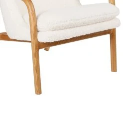 SEMA DESIGN Fauteuil En Tissu Bouclette Crème Et Pieds En Frêne - Element -Sema Design Boutique e0b28 76519 det04 hdd